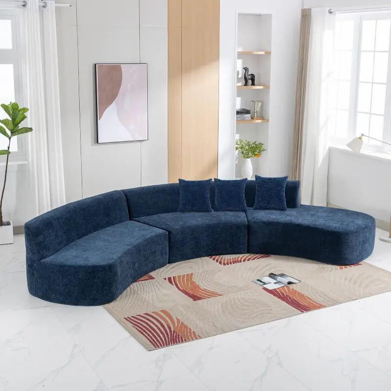 Dual-Tone Curved Sofa dubai
