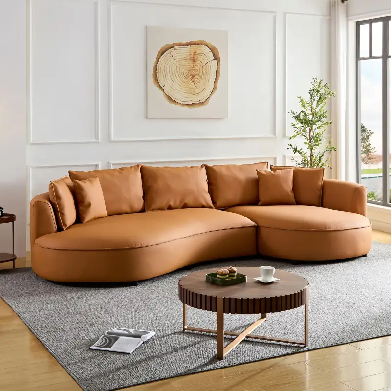 Leather Curved Sofa dubai
