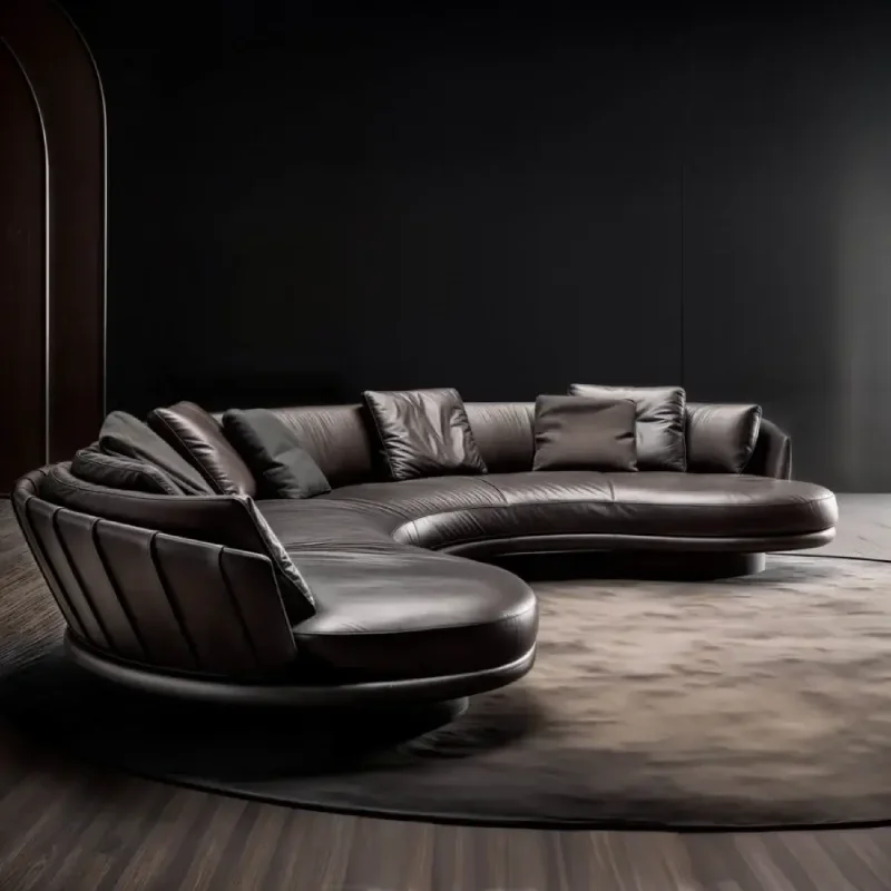 Leather Round Sofa Dubai
