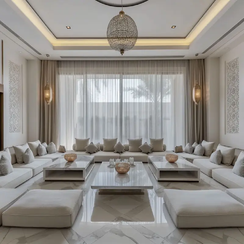 Majlis-Inspired Curved Sofa dubai