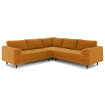Sven 107 Tufted Velvet Corner Sectional - Plush Pacific Ginger Product Image