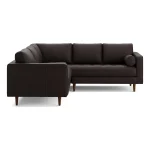 Sven 91 Tufted Leather Corner Sectional - Lucia Dark Brown Sample Image Dubai