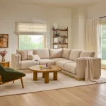 Tully 102.5 Corner Sectional - Hestia Buff Sample Image