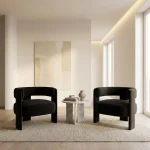 Velvet Comfy Single Sofa Armchair Product Image