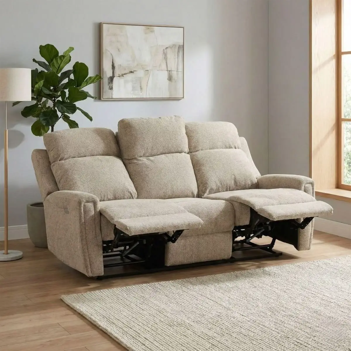 Custom Recliner Sofa with Adjustable Seating