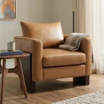 Lounger Sofa Chair with Rubberwood Legs Product Image