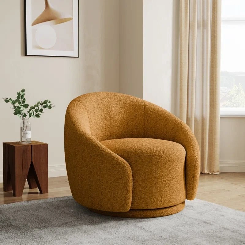 Modern upholstered single seater sofa