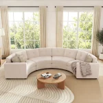 ModernLuxe Curved Modular Sectional Sofa Sample Image