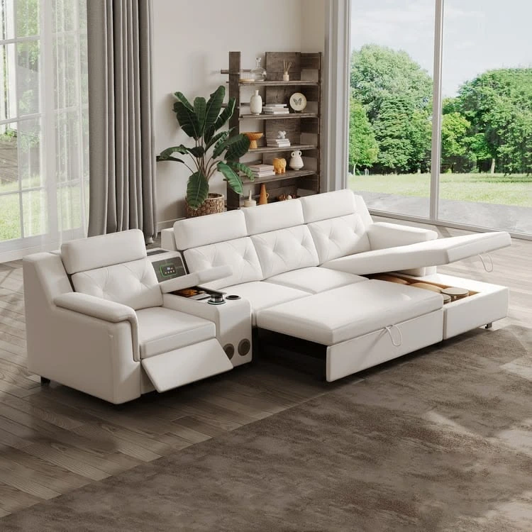 Recliner Sofa Adjustable Headrest and Footrest