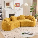 Yellow Curved Compressed Sofa Sample Image