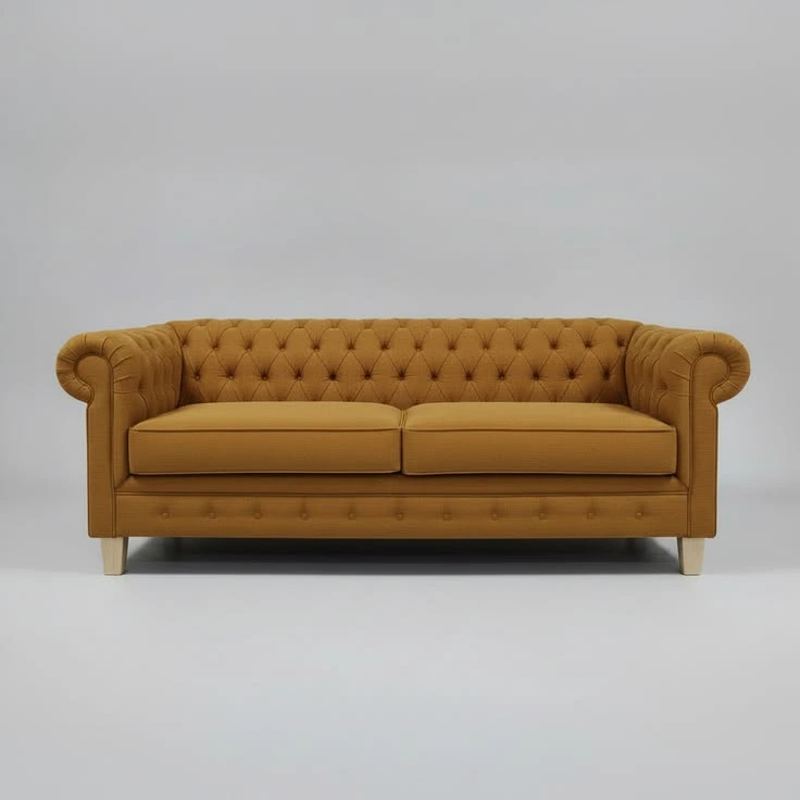 Chesterfield sofa in modern living room Dubai