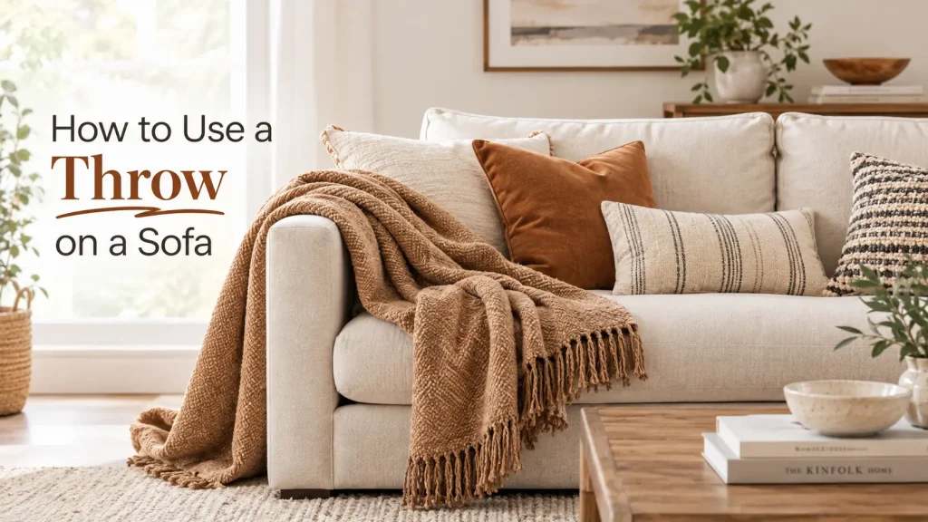 How to Style a Throw on a Sofa