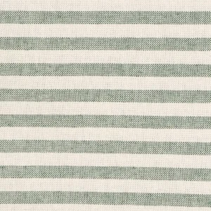 Oxford Stripe Green Double Width Fabric